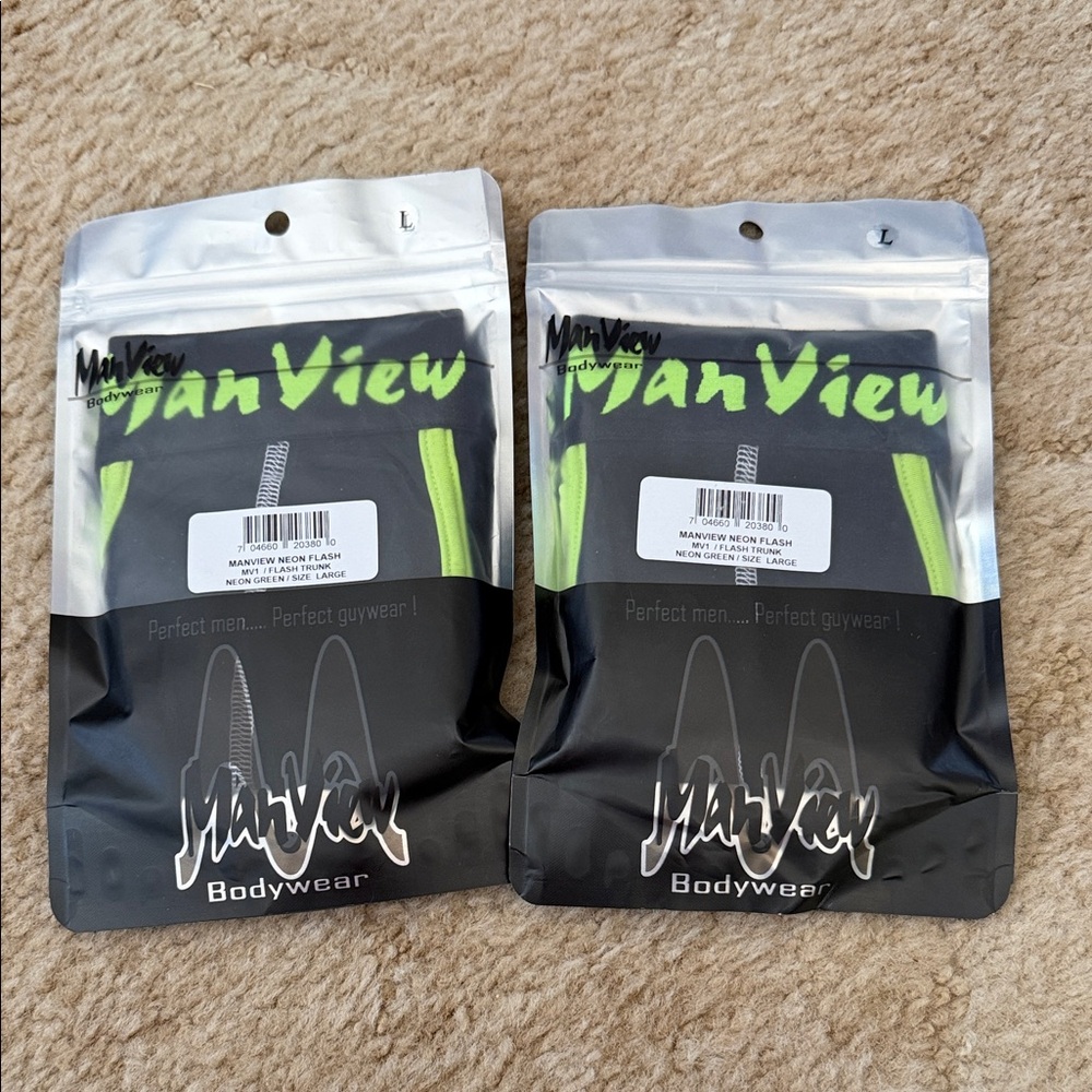 Manview Flash Trunk Neon Green Men's Underwear - price is for 1 pair